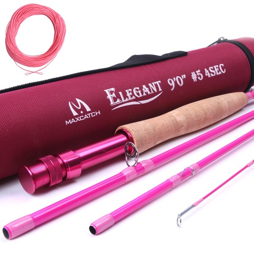 Pink fly rod - pink, 9'