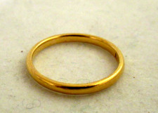 22ct yellow gold slim - gold,