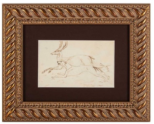Study stag and hound - of,