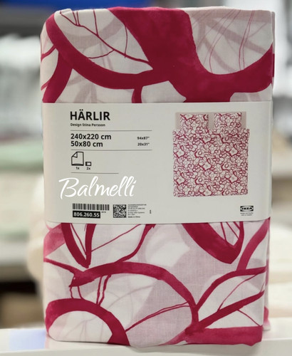 Ikea harlir white pink - white, king