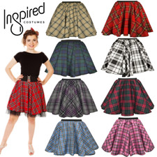 GIRLS TARTAN Check Dance Skirt