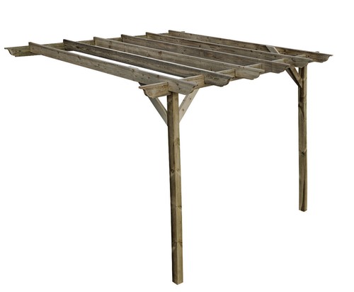 Wooden lean pergola kit - pergola,