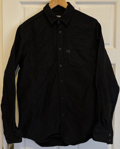Star raw denim chore shirt - denim,