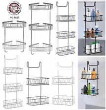 Rust-Free 2/3 Tier Stainless Steel Shower Caddy Bathroom Storage Shelf Organizer