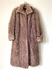 Vintage Curly Lamb Swing Coat