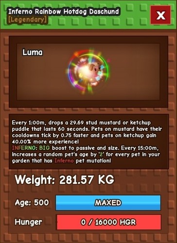 280kg inferno rainbow - inferno,
