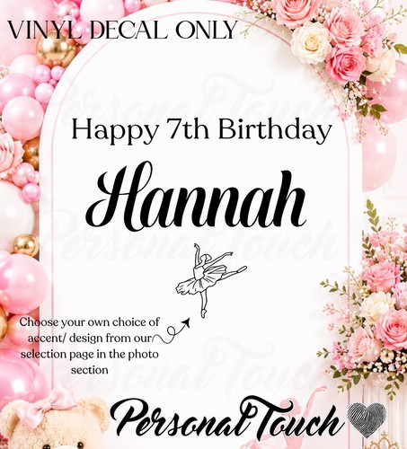 Personalised ballet birthday - personalised,