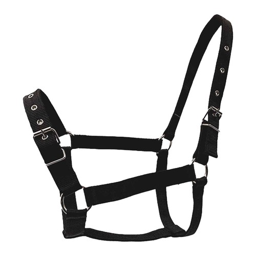 Adjustable nylon horse halter - nylon,
