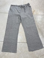 Principles Petite Women's Linen Blend Wide Legged Trousers Size 14, Light Brown