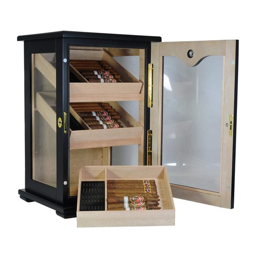 150 black cigar humidor - ct,