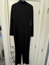 Mango Jumpsuit Black High Neck