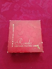Waddington's Rondo Circular Playing Cards Vintage, Boxed
