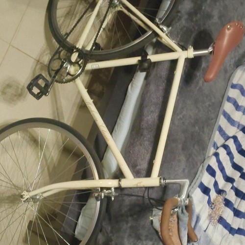 Cream city bike with brown - city,
