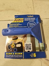 Effortless Cleaning with 6-Inch Blue Window Squeegee - Lightweight & Effective