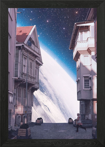 Cosmic street view framed - view, wall