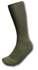 1 PAIR NEW ARMY ISSUE CUSHION SOLE SOCKS, GREEN OR BLACK, SIZE 7-11 [06001]