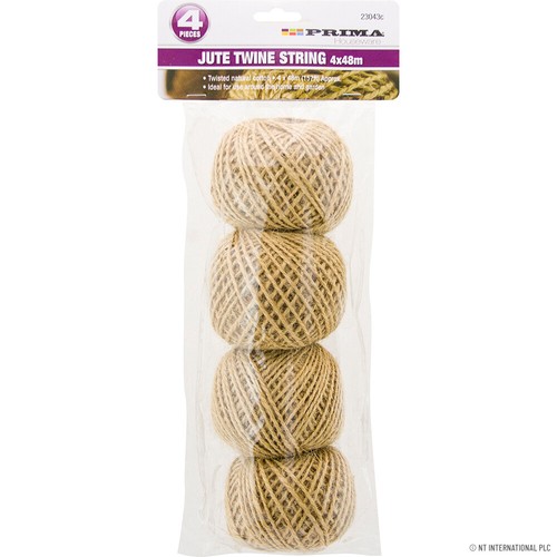 4pc jute twine - jute, twisted