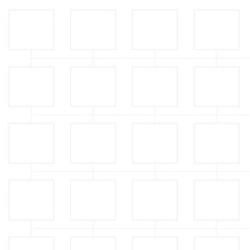 Universal blank family tree working chart templates in a range of sizes (Rolled)