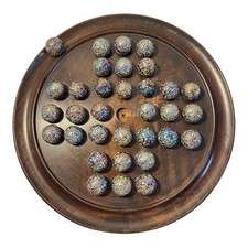 30cm Diameter WOODEN SOLITAIRE