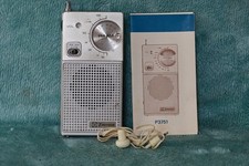 VINTAGE EMERSON DELUXE P3751 AM/FM POCKET TRANSISTOR RADIO.BOXED.INSTRUCTIONS
