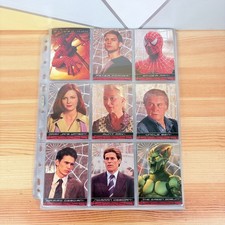 Spider Man 1 Movie Marvel Topps 2002 1-100 Base Cards Complete Set + Wrappers