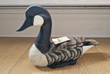 Wooden Handmade Canada Goose Figure - Duck Decoy Wildfowl