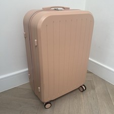 28” Pink Check In Suitcase Hard Shell Luggage 4 Wheel Telescopic Handle New