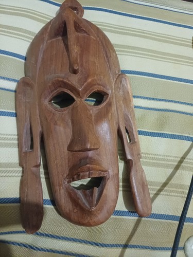 Vintage hand carved wooden - hand,