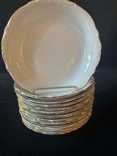 White porcelain bavarian soup - white,