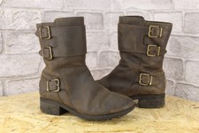 BROWN LEATHER SHEEPSKIN UGG