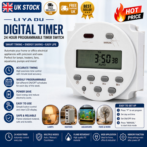 12v 16a lcd - digital, timer