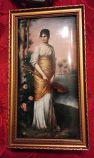 Porcelain  Plaque  Of A Young