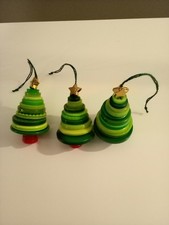 3 x Handmade Button Christmas