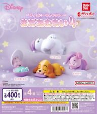 Disney character I still want to sleep 4 Complete Set 4 Capsule Toy Gacha NEW