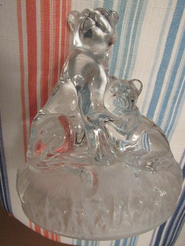 Cute heavy glass tiger - heavy, with