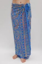 NEW PREMIUM QUALITY BLUE SARONG PAREO BEACH POOL DRESS WRAP COVER UP BNIP/sa320P