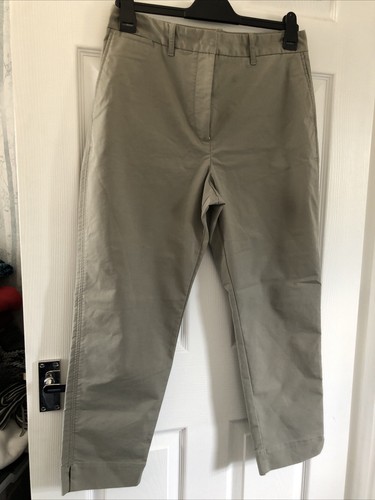 Ladies grey chino trousers - ladies,