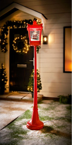 Snowing christmas xmas - snowing, lamp
