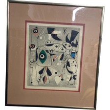 Miro Lithograph Framed Art