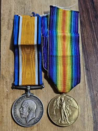Ww1 medal pair - ww1, pair,