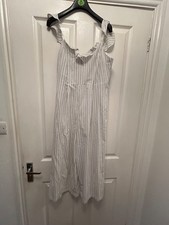 pin stripe white jumpsuit size