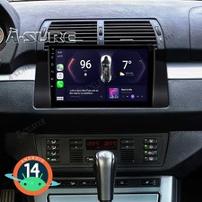 For BMW X5 E53 2000-2006 2+64G Android 14 Head Unit CarPlay GPS Sat Nav Radio FM