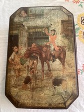 VINTAGE LCS BAKERY DEPARTMENT SERVICE TIN 23x15x8cm HUNT HOUNDS