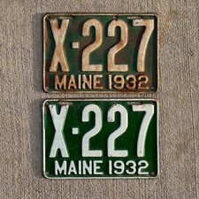 1932 Maine Truck License Plate