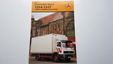 MERCEDES BENZ 1314/1317 12 AND 13 TONNE G.V.W TRUCK SALES BROCHURE 1987