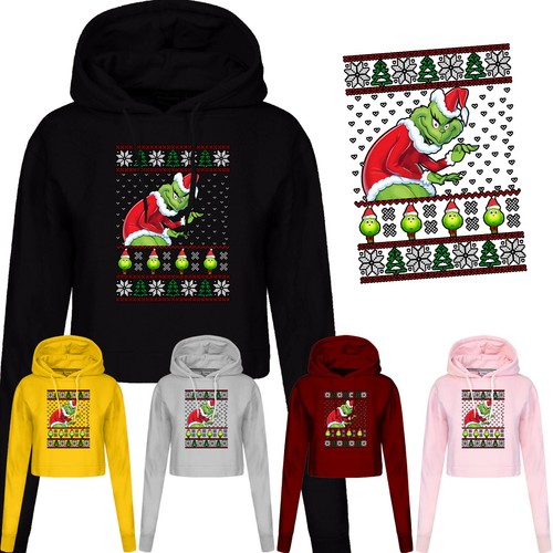 Grinch ladies hoodie - grinch,