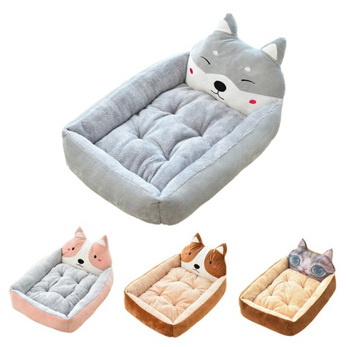 Cute pet winter dog - winter, bed