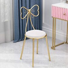 Makeup/Vanity/Dressing Table Chair with back Gold White Butterfly Bow