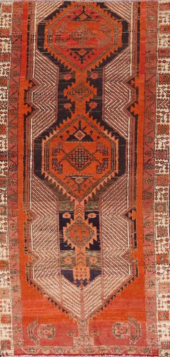Orange wool hand knotted - wool, hand-knotted