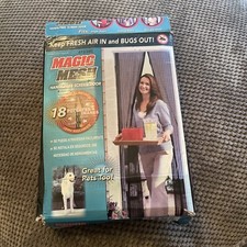 MAGIC MESH MAGNETIC CURTAIN HANDS FREE NET SCREEN FLY MOSQUITO INSECTS BUGS DOOR